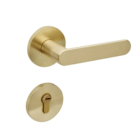 Brushed Brass Entrance Door Handle | Berkley Series