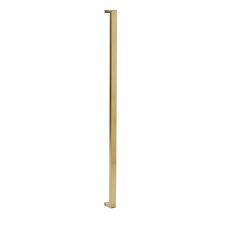 Brushed Brass Door Pull Handles 900mm I Cubic Series