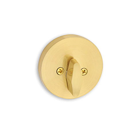 Brushed Brass Entrance Deadbolt (Key and Snib) | Mucheln
